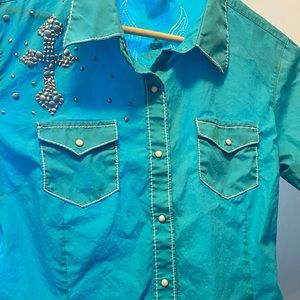 Ladies Medium Ariat Western Shirt long sleeved M